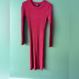 Lulu's Red Sweater dress